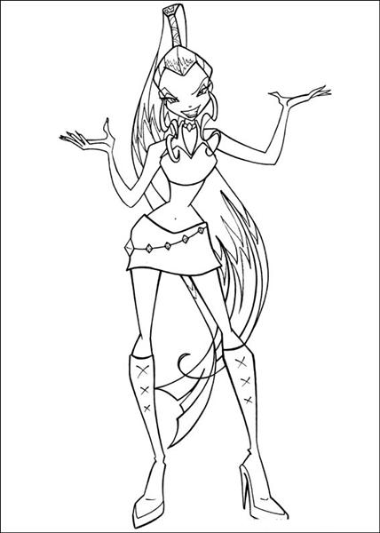 Winx Club The Enchantix Coloring Pages 3