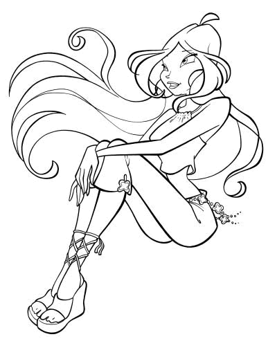 Winx Club The Enchantix Coloring Pages 4