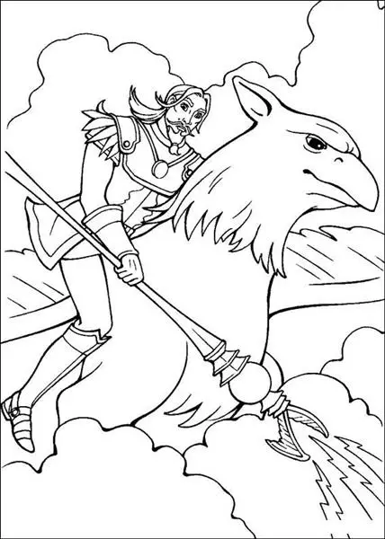 Barbie and The Magic Pegasus Coloring Pages 10