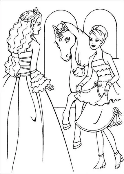 Barbie and The Magic Pegasus Coloring Pages 7