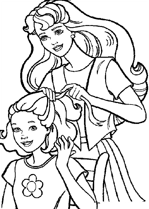 Barbie Coloring Pages 6