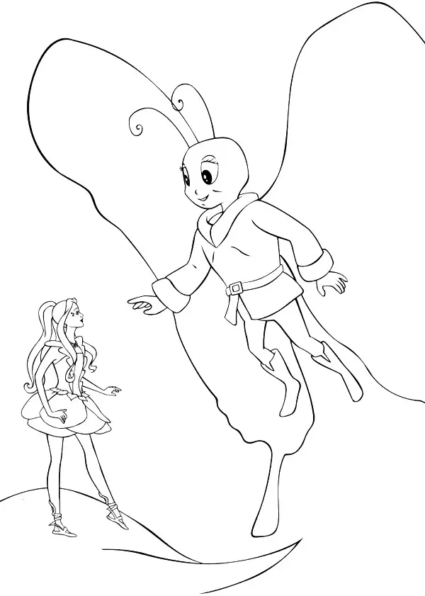 Barbie Fairytopia Coloring Pages 12