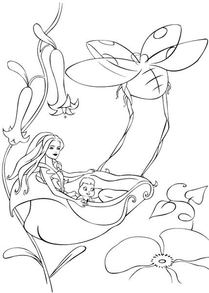 Barbie Fairytopia Coloring Pages 6