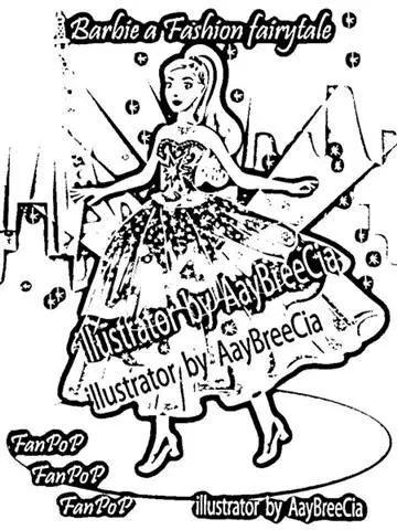 Barbie in a Fashion Fairytale Coloring Pages 4