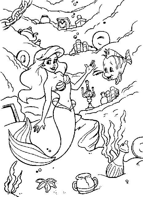 Barbie in a Mermaid Tale Coloring Pages 12