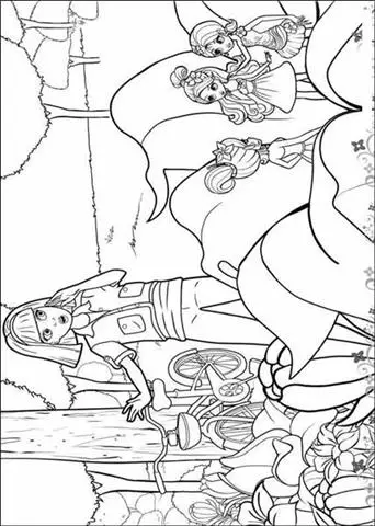 Barbie Thumbelina Coloring Pages 10