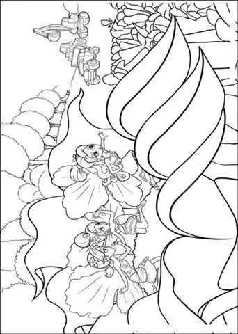 Barbie Thumbelina Coloring Pages 6
