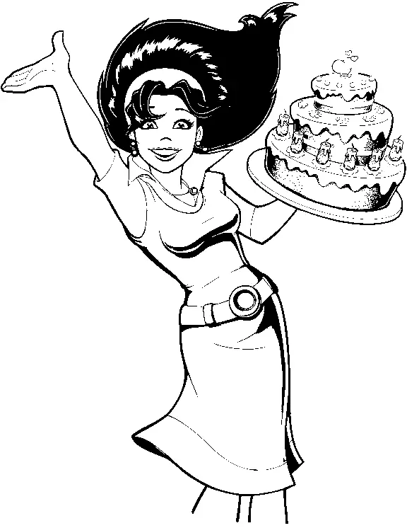 Cake Mania Coloring Pages 5