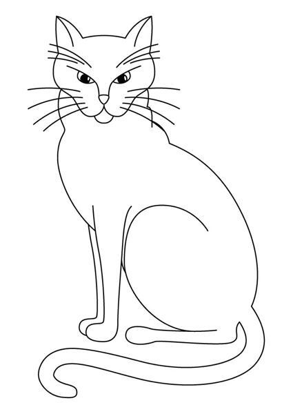 Cat Coloring Pages 2