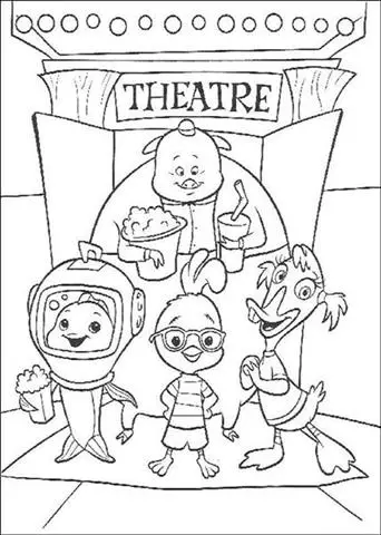 Chicken Little Coloring Pages 5