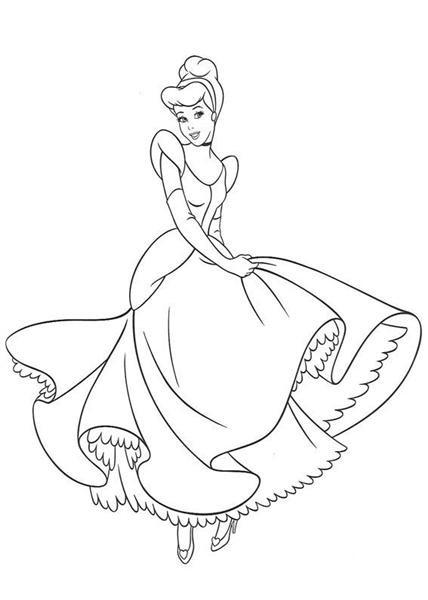 Cinderella Coloring Pages 1