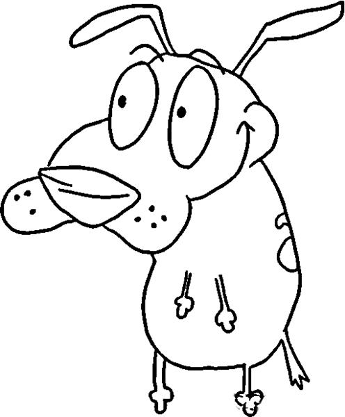 Courage The Cowardly Dog Coloring Pages 9