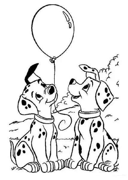 Dalmation Coloring Pages 9