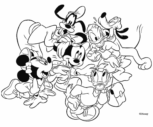 Disney Character Coloring Pages 6