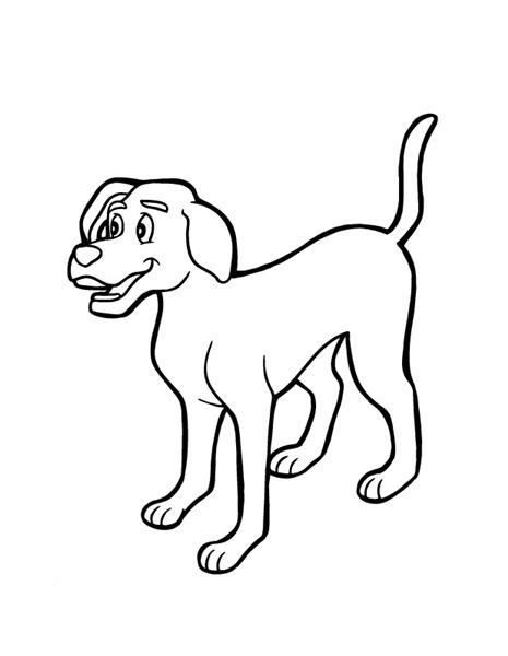 Dog Coloring Pages 4