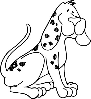 Dog Coloring Pages 10