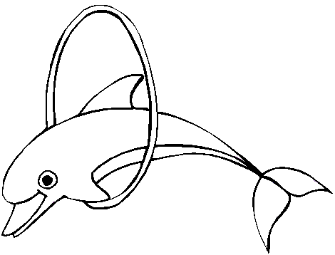 Dolphin Coloring Pages 1