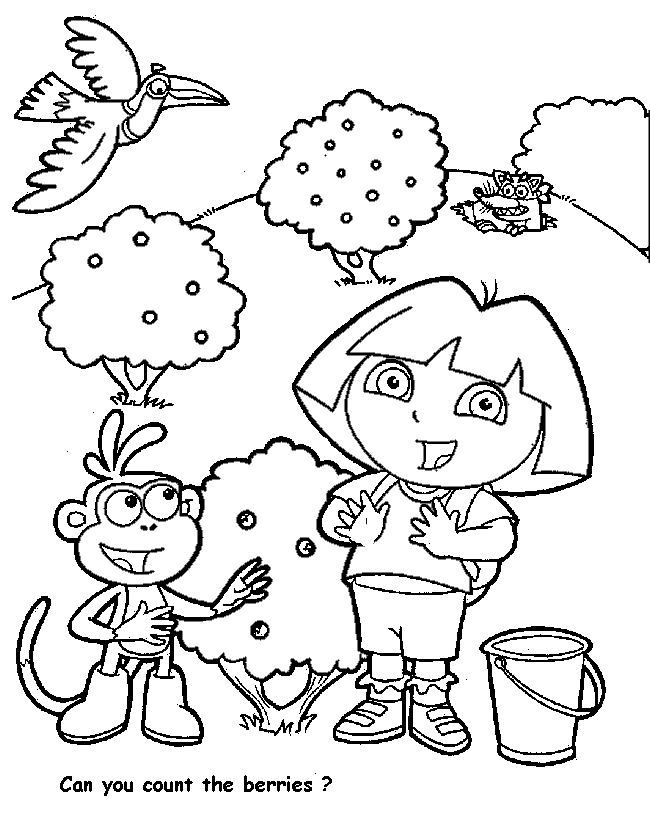 Printable Dora Coloring Pages 3