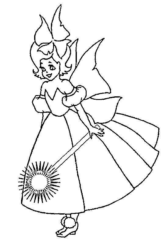 Fairy Coloring Pages 11