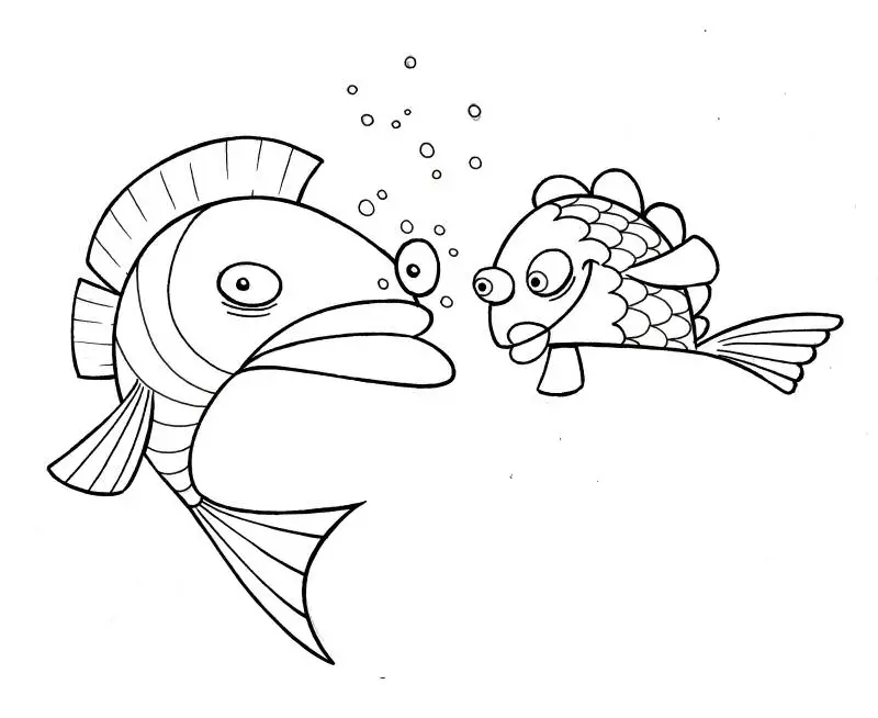 Fish Coloring Sheet 9