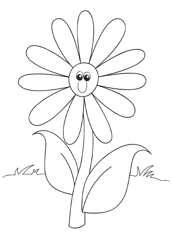 Printable Flower Coloring Pages 8