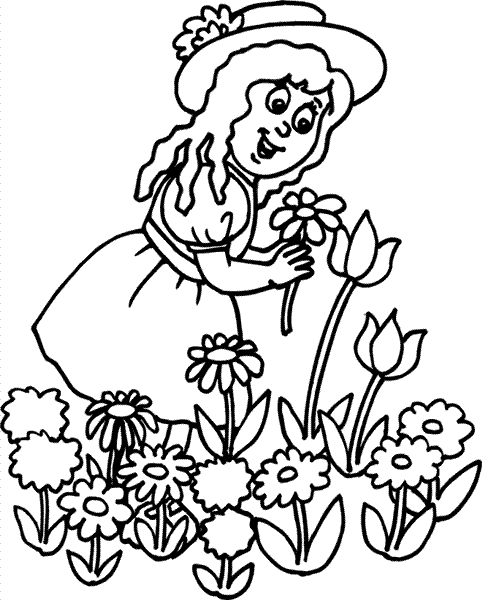 Printable Flower Coloring Pages 7