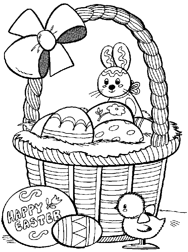 Printable Easter Coloring Pages 8
