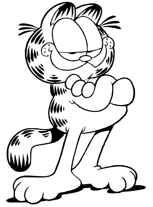 Garfield Coloring Pages 2