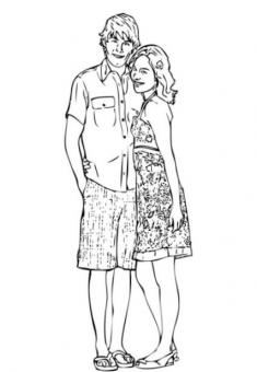 High School Musical 2 Coloring Pages 2