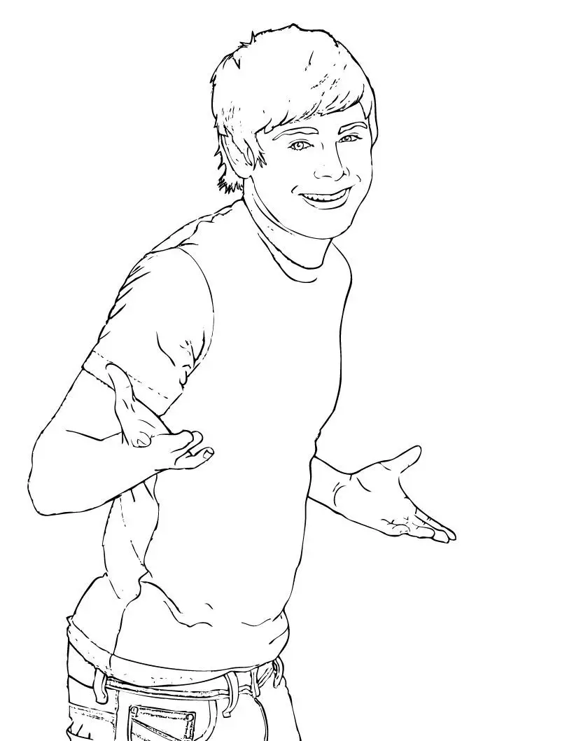 High School Musical 2 Coloring Pages 7
