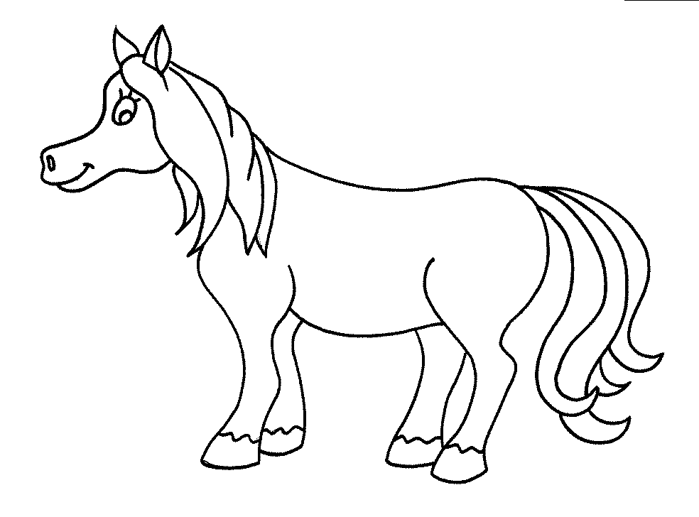 Horse Coloring Pages 5