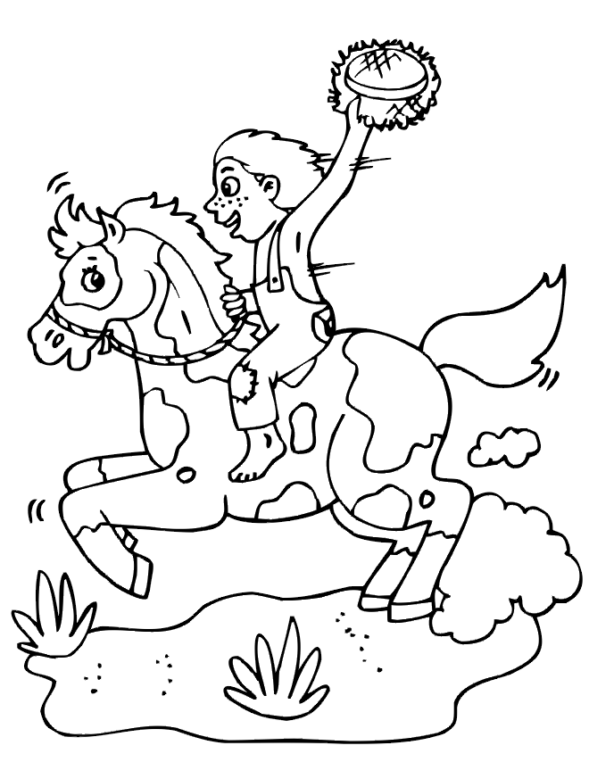 Horse Coloring Pages 12