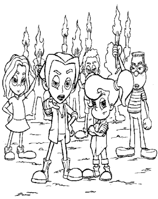 Jimmy Neutron Coloring Pages 10