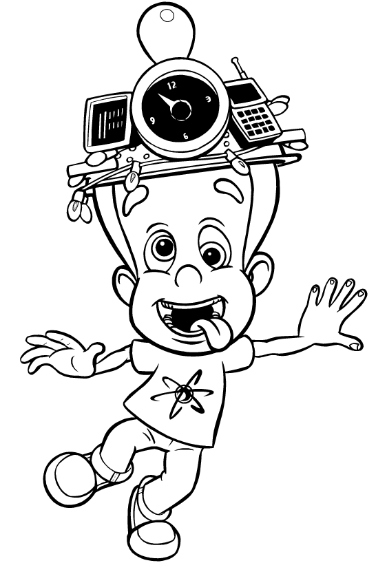 Jimmy Neutron Coloring Pages 11