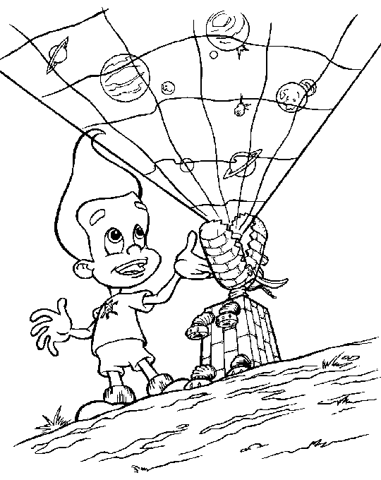 Jimmy Neutron Coloring Pages 12