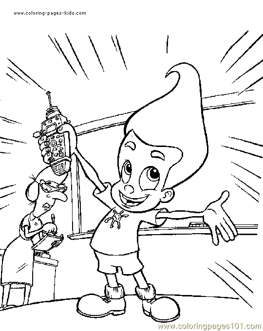 Jimmy Neutron Coloring Pages 5