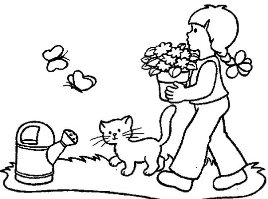 Kid Coloring Pages 1