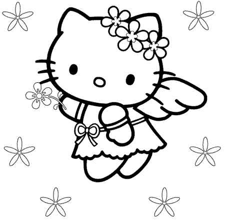  Hello Kitty Coloring Pages 2