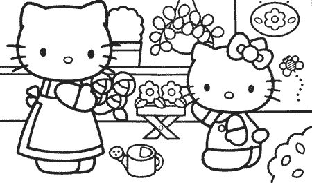 Hello Kitty Coloring Pages 3