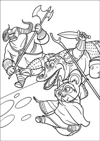 Kung Fu Panda 2 Coloring Pages 2