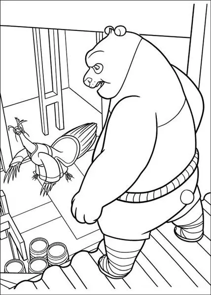 Kung fu Panda Coloring Pages 8