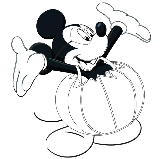 Coloring Mickey Mouse 6