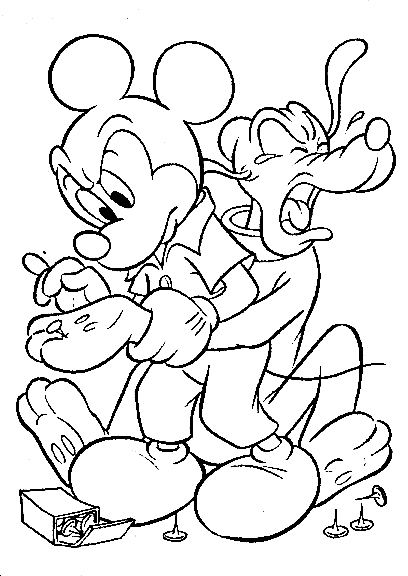 Coloring Mickey Mouse 7