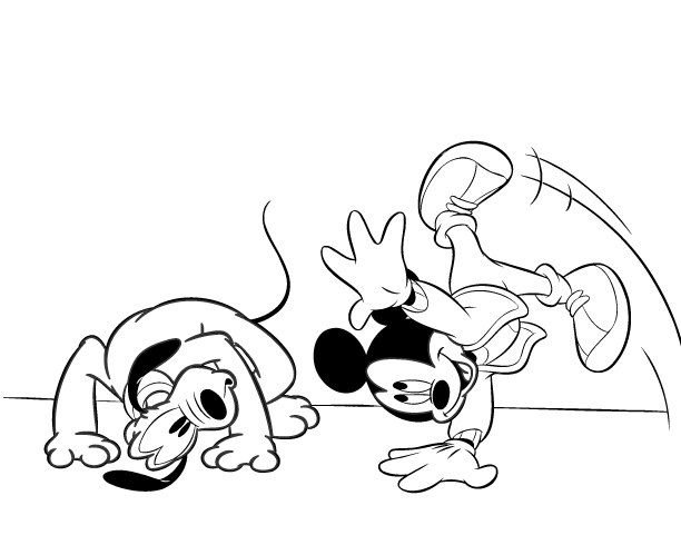 Coloring Mickey Mouse 8