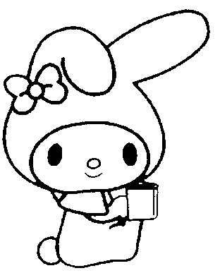 My Melody Coloring Pages 10