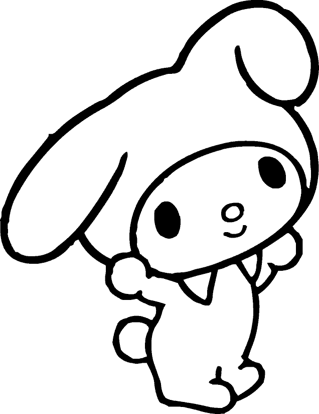 My Melody Coloring Pages 2