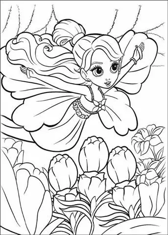 Barbie Thumbelina Coloring Pages 3
