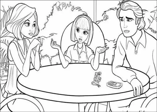 Barbie Thumbelina Coloring Pages 14