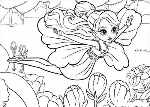 Barbie Thumbelina Coloring Pages 18