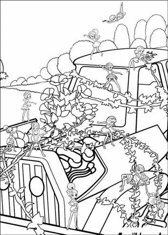 Barbie Thumbelina Coloring Pages 26